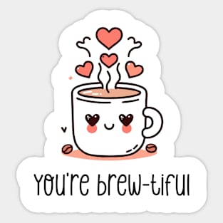 Love is brew-tiful Sticker